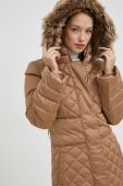 Пухова куртка Guess жіноча колір бежевий зимова (2817287)