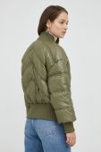 Куртка-бомбер Guess жіночий колір зелений зимова oversize