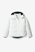 Куртка Desigual жіноча колір білий зимова (2684579)