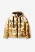 Куртка Desigual жіноча колір золотий зимова
