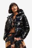 Куртка Desigual жіноча колір чорний зимова (2684619)