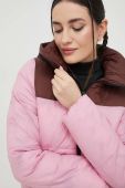 Куртка Noisy May ales жіноча колір рожевий зимова