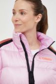 Спортивна пухова куртка adidas TERREX Utilitas колір рожевий