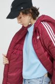 Куртка adidas Originals жіноча колір бордовий перехідна
