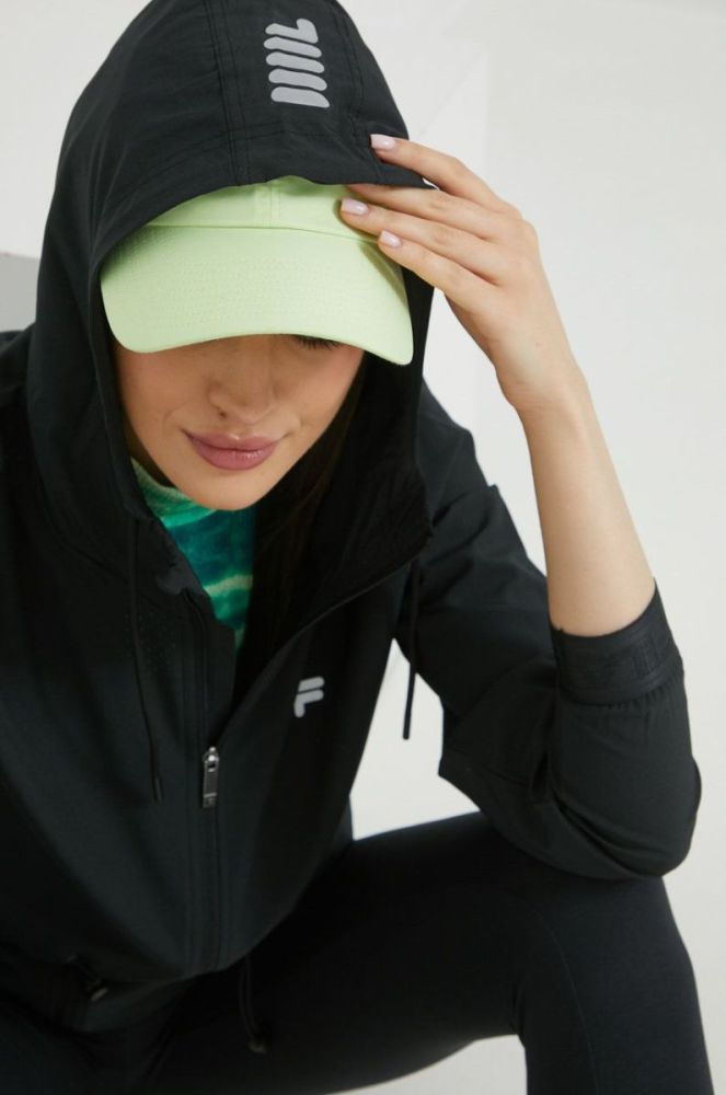 Бігова куртка Fila Racine колір чорний перехідна фото 5
