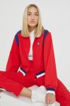 Куртка Fila жіноча колір червоний перехідна oversize