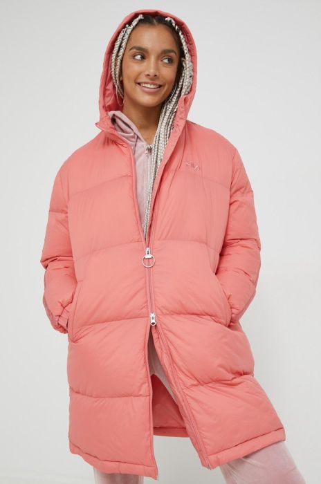Куртка Fila жіноча колір помаранчевий зимова (2665528)