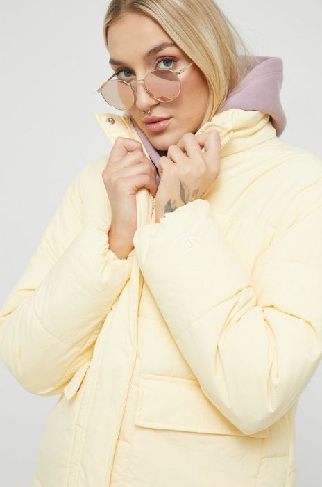 Куртка Champion жіноча колір жовтий зимова oversize 115759-EBY