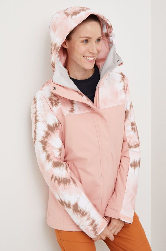 Roxy Куртка Galaxy Print Block колір рожевий (2753392)