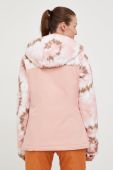 Roxy Куртка Galaxy Print Block колір рожевий (2753392)