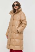 Пухова куртка BOSS жіноча колір бежевий зимова (2826044)