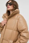 Пухова куртка BOSS жіноча колір бежевий зимова (2826044)