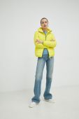 Куртка BOSS жіноча колір жовтий перехідна