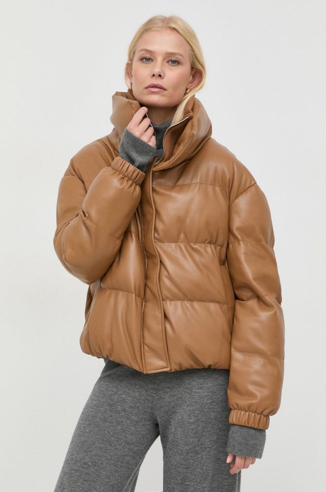 Куртка Patrizia Pepe жіноча колір коричневий зимова