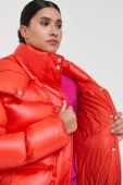 Пухова куртка Patrizia Pepe жіноча колір помаранчевий зимова