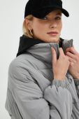 Куртка Sisley жіноча колір сірий зимова oversize