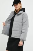 Куртка Sisley жіноча колір сірий зимова oversize