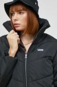 Куртка Vans жіноча колір чорний перехідна