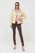 Куртка Pinko жіноча колір бежевий зимова oversize (2684727)
