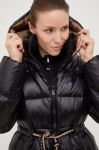 Пухова куртка Deha жіноча колір чорний перехідна