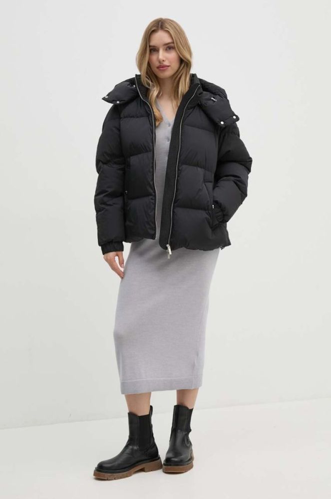 Пухова куртка Woolrich Alsea жіноча колір чорний зимова фото 2