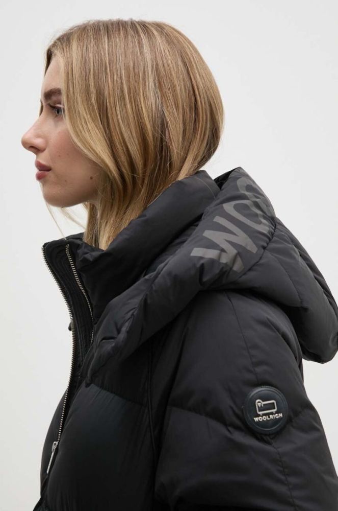 Пухова куртка Woolrich Alsea жіноча колір чорний зимова фото 4