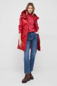 Пухова безрукавка Hetrego Dixie жіноча колір червоний зимова