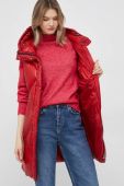Пухова безрукавка Hetrego Dixie жіноча колір червоний зимова