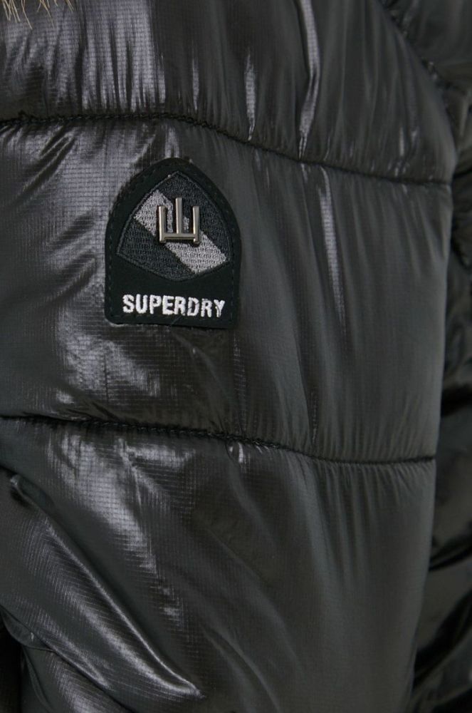 Куртка Superdry жіноча колір чорний перехідна (2771911) фото 5