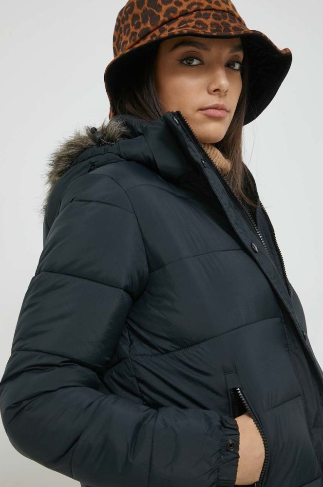 Куртка Superdry жіноча колір чорний перехідна (2804313)