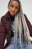 Куртка Superdry жіноча колір бордовий зимова (2665565)