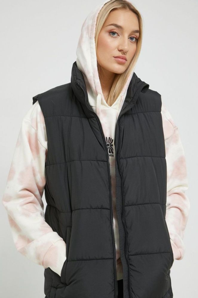 Безрукавка Superdry жіночий колір чорний зимовий (2765357) фото 4