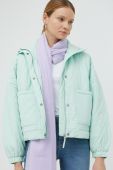 Куртка Lee жіноча колір зелений перехідна oversize