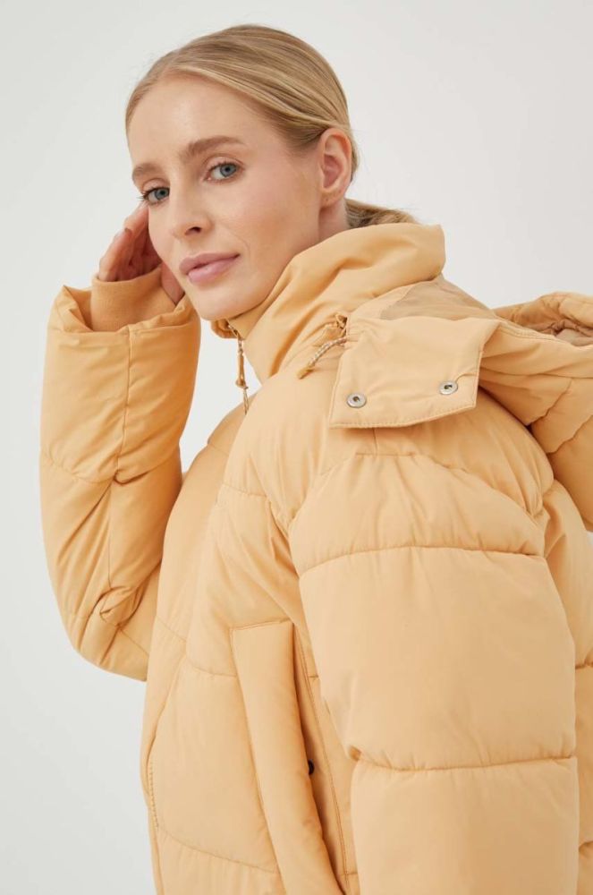 Куртка Rip Curl жіноча колір бежевий зимова oversize фото 4