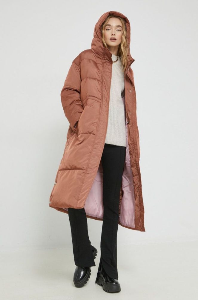 Куртка UGG Keeley жіноча колір коричневий зимова oversize фото 2