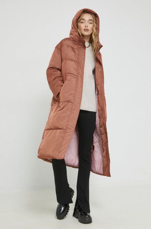 Куртка UGG Keeley жіноча колір коричневий зимова oversize фото 2