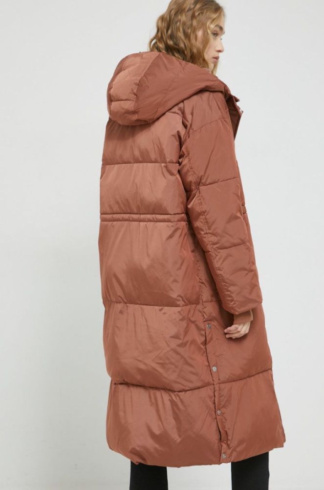 Куртка UGG Keeley жіноча колір коричневий зимова oversize фото 4
