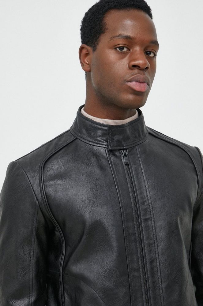 Куртка Trussardi жіноча колір чорний перехідна (2745974)
