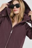 Куртка Trussardi жіноча колір бордовий зимова oversize