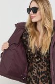 Куртка Trussardi жіноча колір бордовий зимова oversize