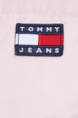 Пухова куртка Tommy Jeans жіноча колір фіолетовий зимова oversize
