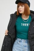 Куртка Tommy Jeans жіноча колір чорний зимова (2821018)