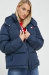 Пухова куртка Tommy Jeans жіноча колір синій