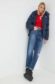 Пухова куртка Tommy Jeans жіноча колір синій