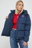 Пухова куртка Tommy Jeans жіноча колір синій