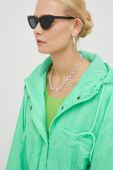 Парка American Vintage жіноча колір зелений перехідна