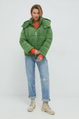 Куртка United Colors of Benetton жіноча колір зелений зимова