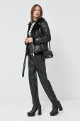 Куртка Morgan жіноча колір чорний перехідна (2824010)