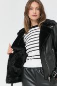Куртка Morgan жіноча колір чорний перехідна (2824010)