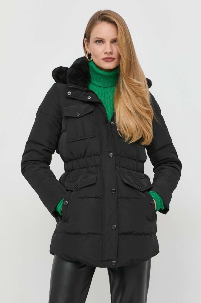 Пухова куртка Morgan жіноча колір чорний зимова (2844994)